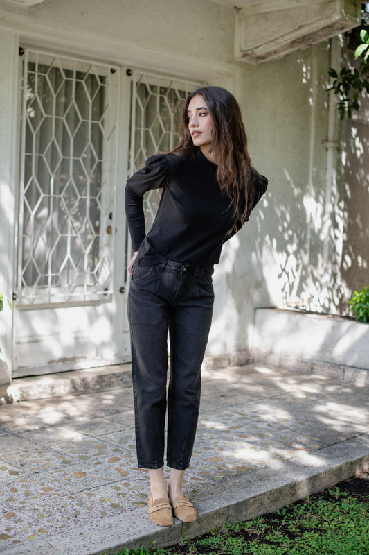 Jeans Bordeaux Negro